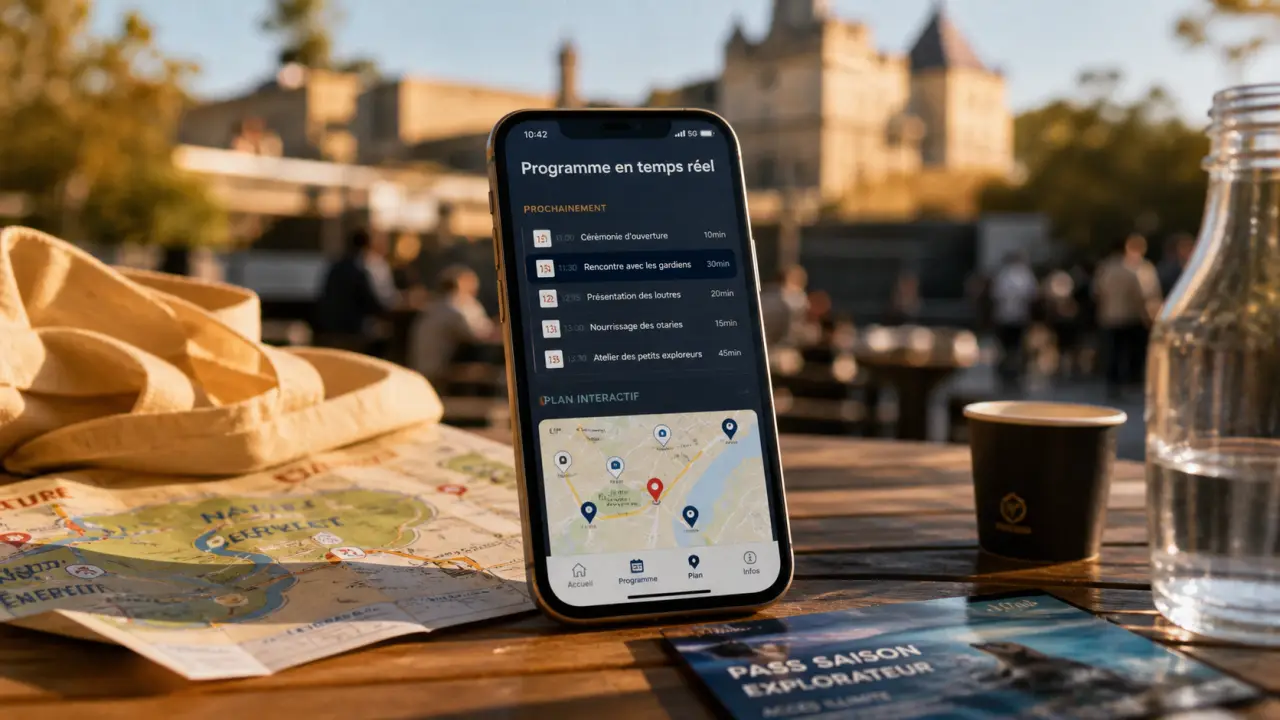 Appli Puy du Fou : programme en temps réel et plan interactif sur smartphone
