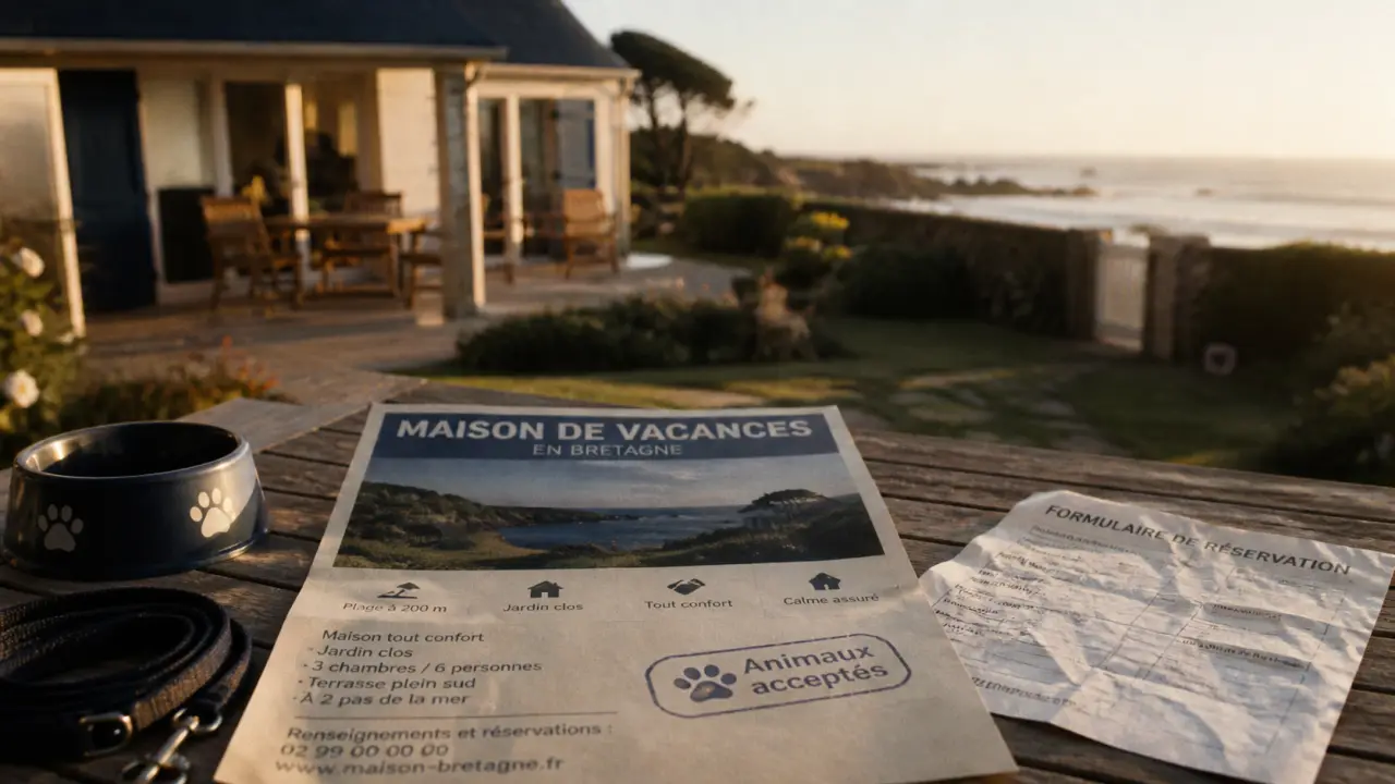 Location maison bord de mer animaux acceptés : affiche et réservation avant de partir