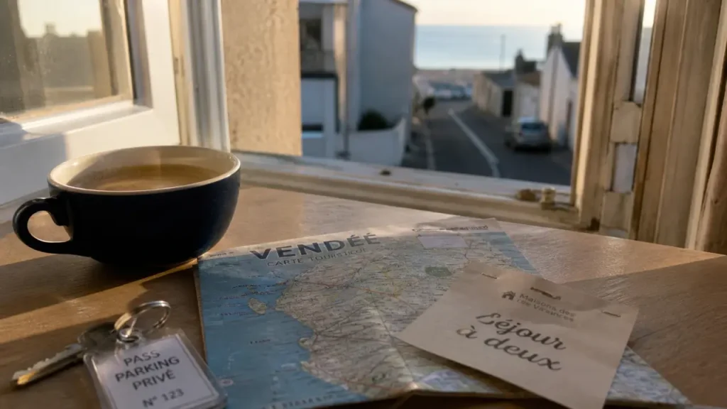 Location vacances Vendée 2 personnes, séjour à deux avec clé et carte Vendée
