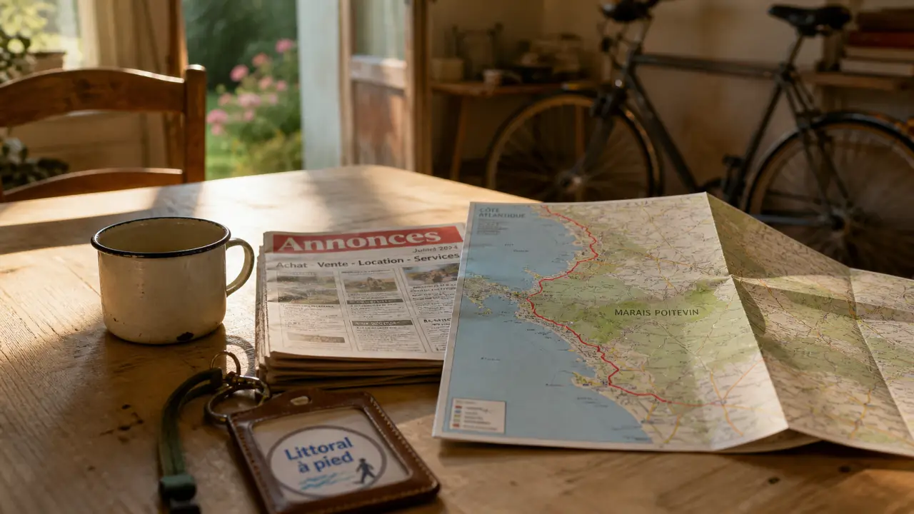 Location vacances Vendée : carte itinéraire océan, marais, bocage
