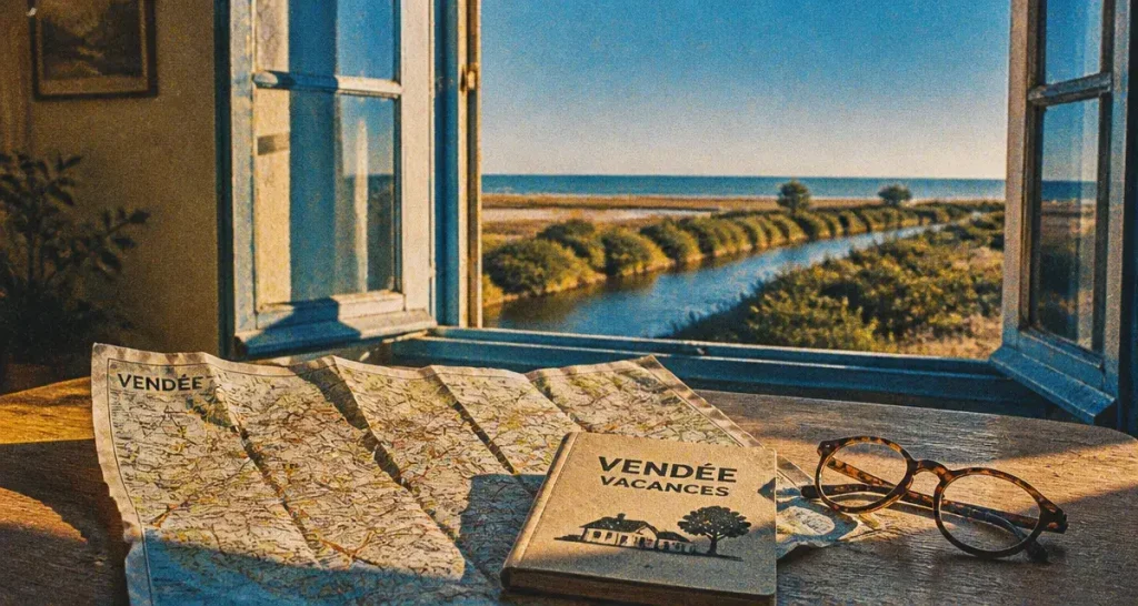 Locations vacances Vendée : carte côte et marais