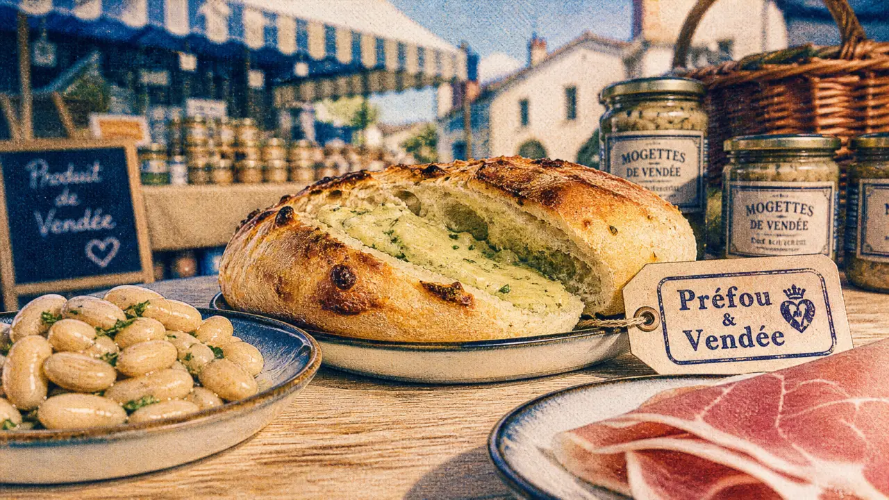 Spécialité vendéenne : préfou au beurre d’ail, marchés de Vendée