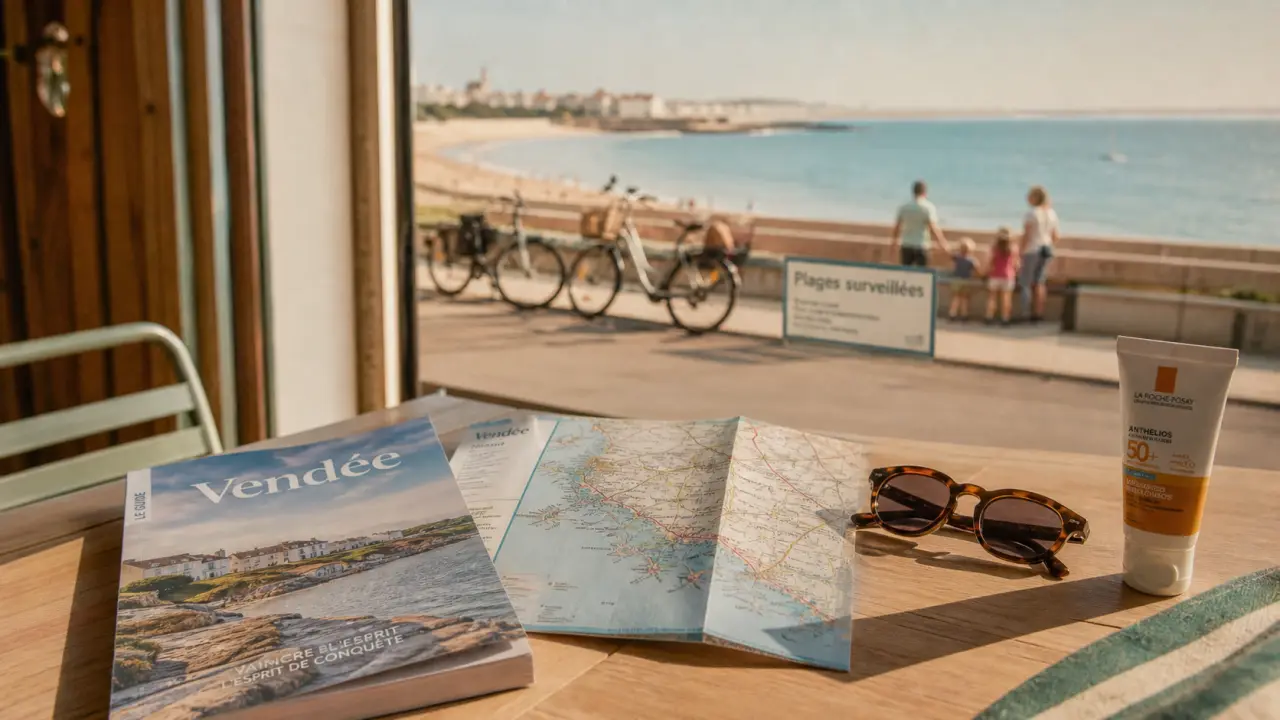 Vacances en Vendée en famille : carte des plages et îles, matin au bord de l’Atlantique
