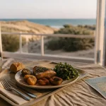 Village vacances Vendée demi pension : dîner en salle face à la mer