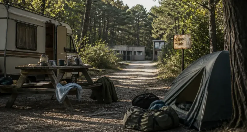 Camping de l'île d'Yeu : emplacement de camping municipal sous les pins