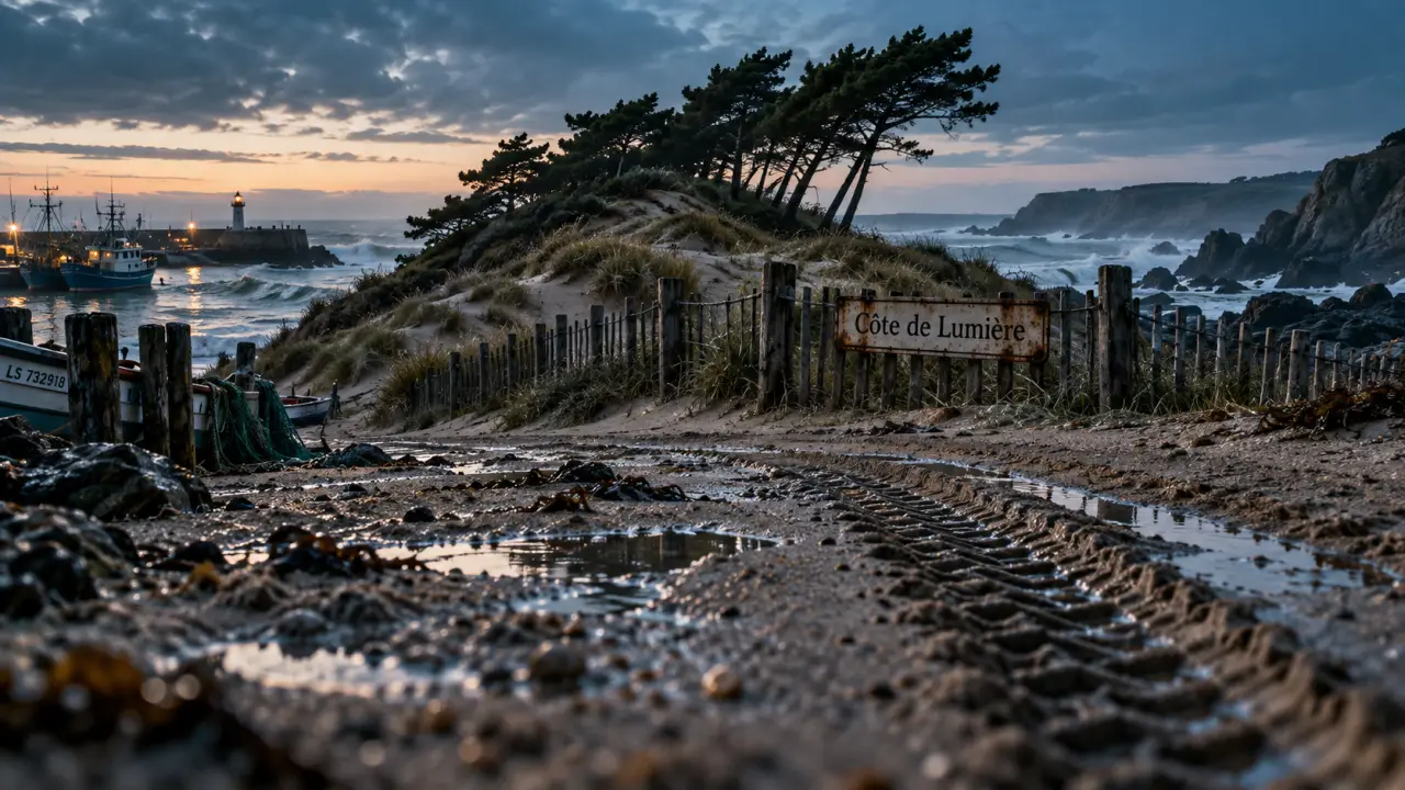 cote vendéenne : plages et dunes au petit matin