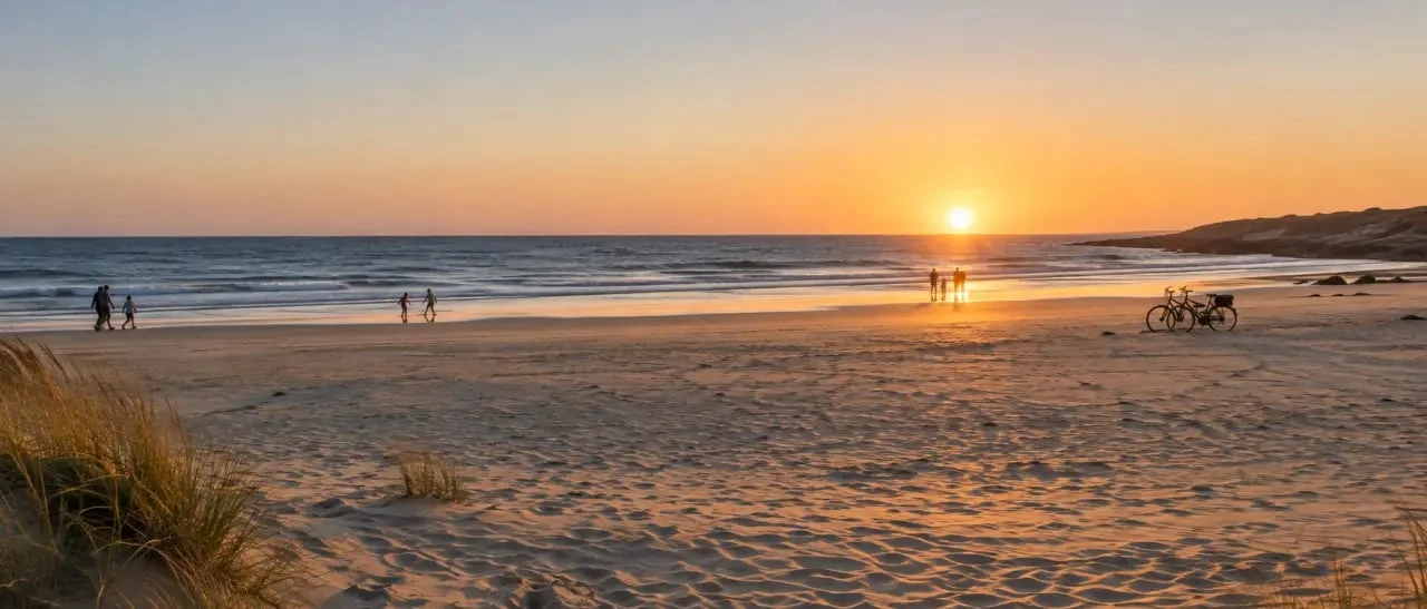 Vacances d'été en Vendée sur une plage de la Côte de Lumière