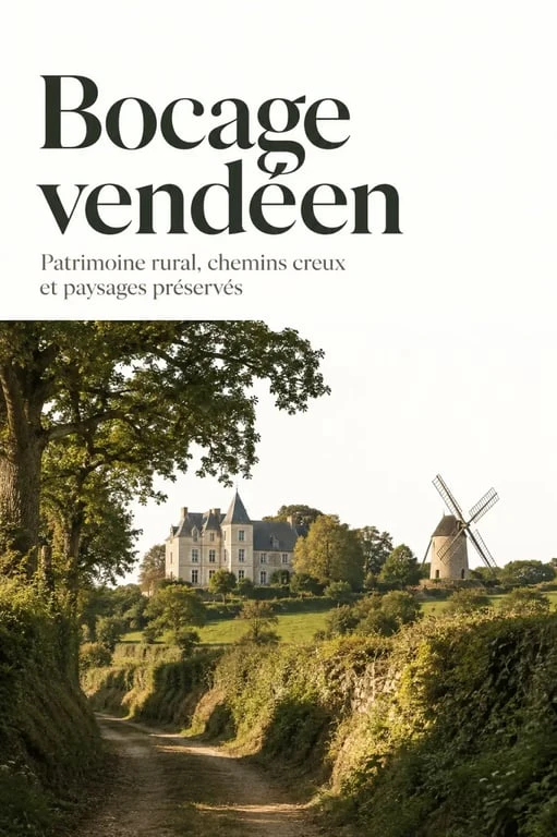 Quoi visiter en Vendée journée du patrimoine : château et moulin dans le bocage vendéen