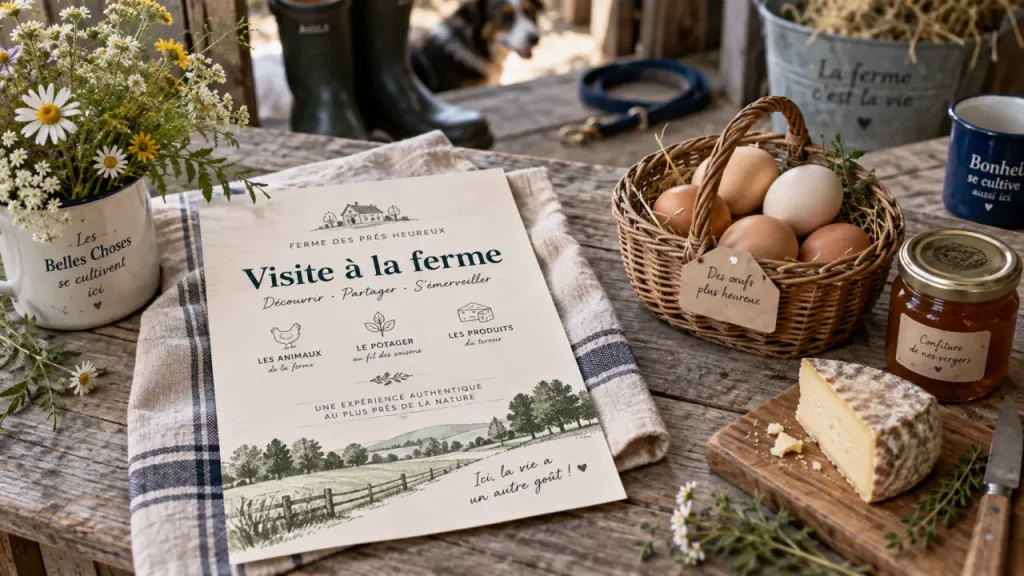 Ferme à visiter en Vendée : fiche accueil, œufs et fromages