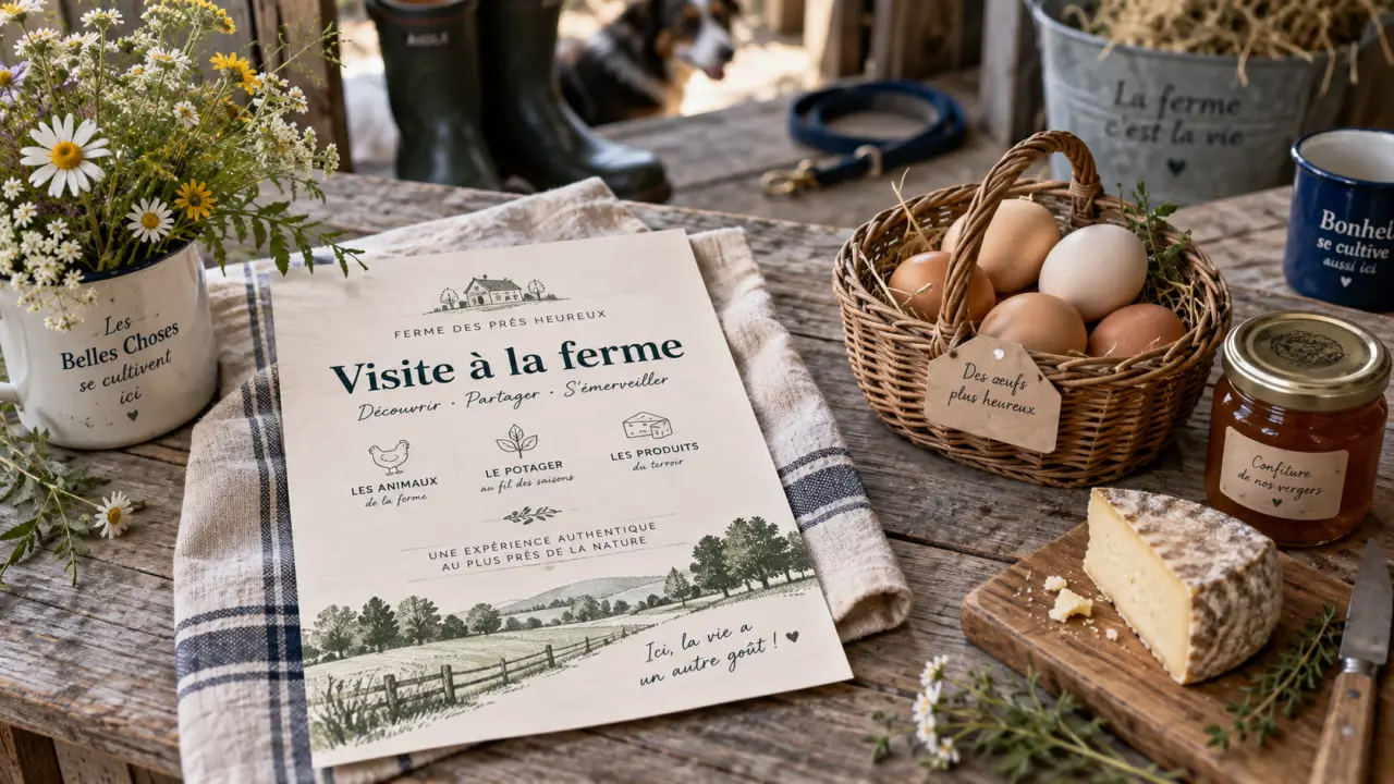 Ferme à visiter en Vendée : fiche accueil, œufs et fromages