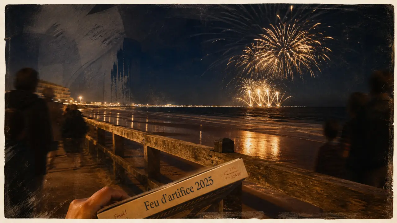 Feu d'artifice saint jean de monts 2025 sur la plage des Oiseaux