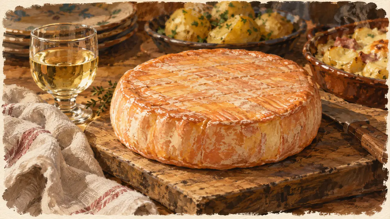 Fromage vendéen avec une croûte au vin blanc : Mizotte à Mareuil-sur-Lay