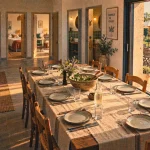 Location vacances Vendée 10 personnes : dîner ensemble