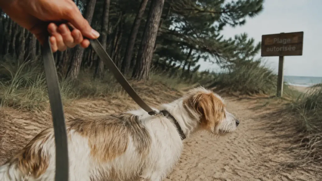 Que faire en Vendée avec un chien : balade sur une plage autorisée