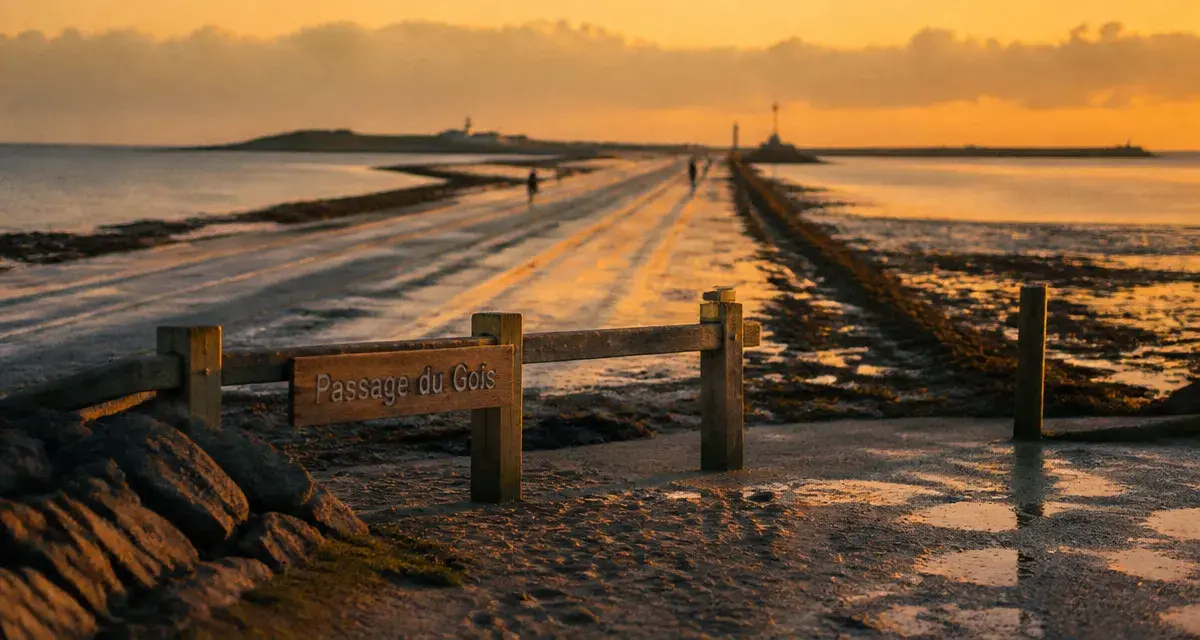 Que peut on faire en vendée : Passage du Gois, route submersible à marée basse