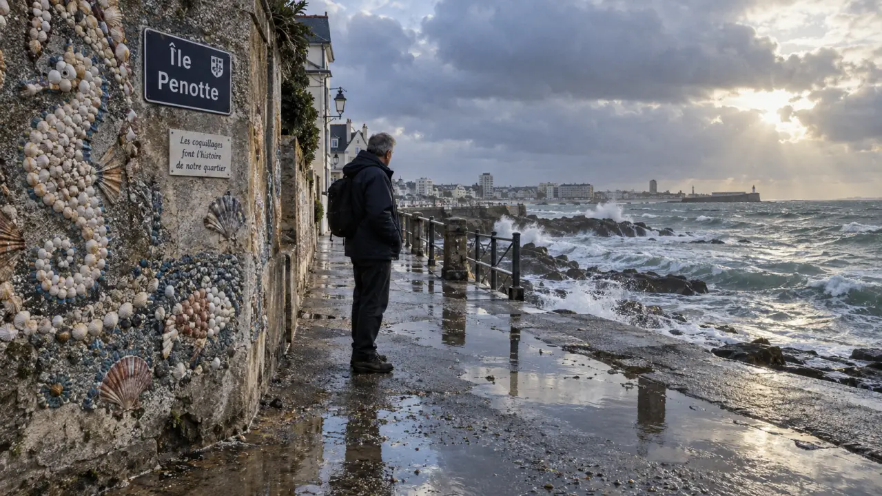 Que visiter en Vendée en hiver : remblai des Sables-d’Olonne, océan d’hiver