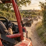 Randonnée buggy Vendée en bocage, buggy sur chemin rural