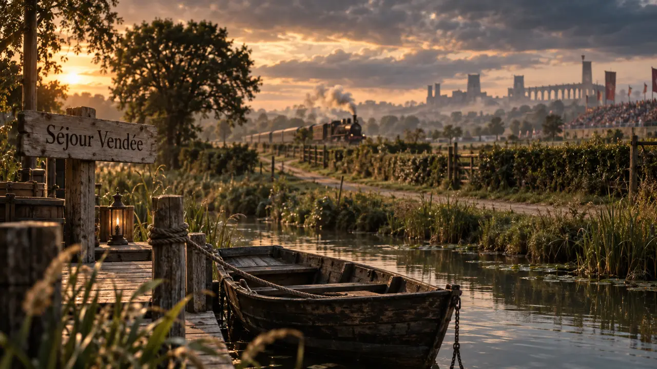 Site a visiter en Vendée : marais poitevin et Puy du Fou